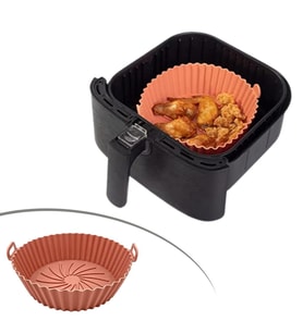 Roichil® Renkli Isıya Dayanıklı Yıkanılabilir Silikon Fırın Ve Airfryer Yuvarlak Pişirme Matı 20 Cm