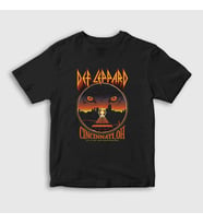 Presmono Unisex Çocuk Siyah Cincinnati Rock Müzik Def Leppard T-Shirt 496542tt