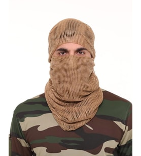 Kamuflaj Kare Fileli Askeri Şal, Fileli Puşi, Gizlenme Ağı Tactical File BEJ
