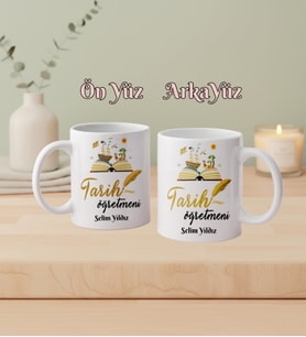 Kişiye Özel Tarih Öğretmeni Kupa Bardak