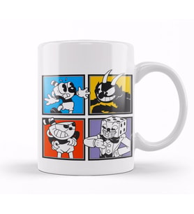 Cuphead Characters Kupa Bardak Porselen