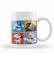 Cuphead Characters Kupa Bardak Porselen