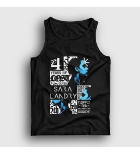 Presmono Unisex Siyah Poster Müzik Dj Sara Landry Atlet 513268tt
