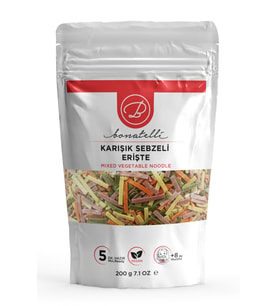 Karışık Sebzeli Erişte 200 G Bebek Makarna +8 Ay
