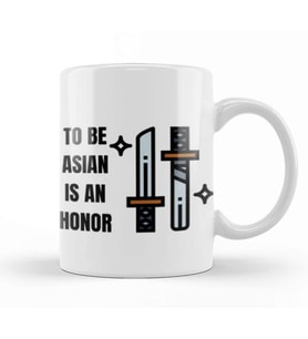 TO BE ASIAN IS AN HONOR Stop Asian Hate Kupa Bardak Porselen