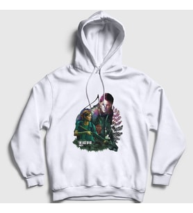 Presmono Unisex Beyaz Ellie Oyun Last Of Us Kapüşonlu Sweatshirt 357723tt