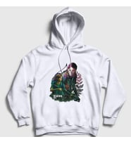 Presmono Unisex Beyaz Ellie Oyun Last Of Us Kapüşonlu Sweatshirt 357723tt