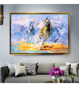Altın Çerçeveli dekoratif tablo l1221 (Gold)