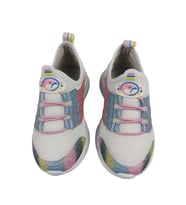 SİA ÇANTA SİMLİ STAR KIDS COMFORTLİNE ORTAPEDİK KAYDIRMAZ TABAN NEFES ALAN AYAKLAR LASTİK BAĞCIKLI ÇOCUK AYAKKABI (Beyaz-Pembe)