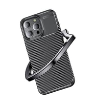 iPhone 15 Pro Max Kılıf Elde Kaymayan Kamera Korumalı Silikon (Siyah)