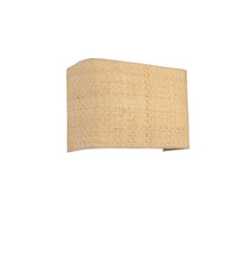 HASIR RATTAN ABAJURLU DİKDÖRTGEN APLİK