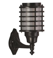 AVONNI BAP-68128-BSY Siyah Boyalı Dış Mekan Aydınlatma E27 Aluminyum Polikarbon Cam 25cm