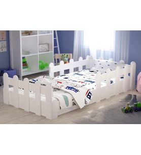 Tuliplife Montessori Karyola Beyaz 90x190 Yatak Uyumlu Oval Kesim Çocuk Yatağı-Tlp-216