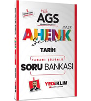 2025 MEB AGS Ahenk Serisi Tarih Tamamı Çözümlü Soru Bankası Yediiklim Yayınları