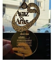 Kişiye Özel Araba Süsü Pleksi Dikiz Aynası Süsü