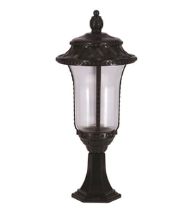 AVONNI BSU-68027-BSY-K Siyah Boyalı Dış Mekan Aydınlatma E27 Aluminyum Akrilik Cam 28cm