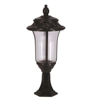 AVONNI BSU-68027-BSY-K Siyah Boyalı Dış Mekan Aydınlatma E27 Aluminyum Akrilik Cam 28cm