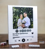Kişiye Özel Fotoğraflı Spotify Tasarımlı Lego Blok Puzzle