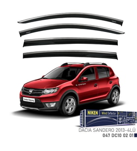 Niken Dacia Sandero Cam Rüzgarlığı Kromlu 2013-2020 4'Lü