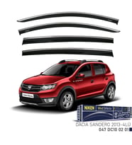 Niken Dacia Sandero Cam Rüzgarlığı Kromlu 2013-2020 4'Lü