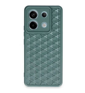 Xiaomi Redmi Note 13 Pro 5g Kılıf Petek Silikon Kapak - Koyu Yeşil