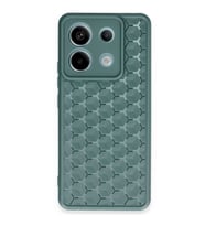 Xiaomi Redmi Note 13 Pro 5g Kılıf Petek Silikon Kapak - Koyu Yeşil