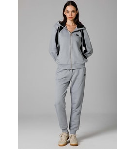 Ellesse Kadın Fermuarlı Kapüşonlu Sweatshirt EF198-GI (Gri)