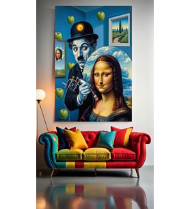 SANAT ESERİ SANAT ESERİ OLURKEN :) Ev Duvar Salon Güzellik Salonu Ofis Dükkan Dekarasyon Kanvas Tablo (Çok Renkli)