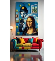SANAT ESERİ SANAT ESERİ OLURKEN :) Ev Duvar Salon Güzellik Salonu Ofis Dükkan Dekarasyon Kanvas Tablo (Çok Renkli)