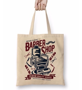 Barber Shop Bez Çanta Uzun Saplı