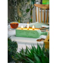 Şişe Modeli Dekoratif Soya Wax Doğal Kokulu Mum (Çok Renkli)