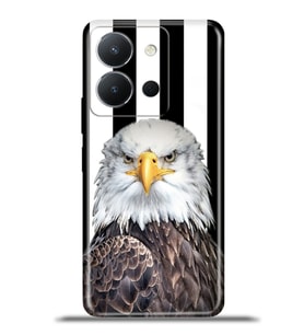 Vivo Y36 Kapak HD Renkli Dizayn Silikon Kılıf - Parçalı Kartal