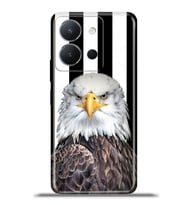 Vivo Y36 Kapak HD Renkli Dizayn Silikon Kılıf - Parçalı Kartal