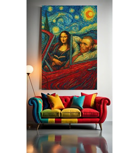 MONA İLE PİYASA :) Ev Duvar Salon Güzellik Salonu Ofis Dükkan Dekarasyon Kanvas Tablo (Çok Renkli)