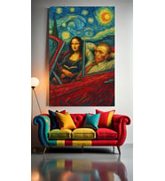 MONA İLE PİYASA :) Ev Duvar Salon Güzellik Salonu Ofis Dükkan Dekarasyon Kanvas Tablo (Çok Renkli)