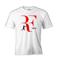Tenis - Federer 2015 Beyaz Erkek Tshirt