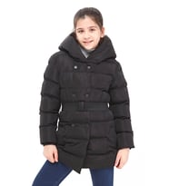 Benittokids Kız Çocuk Mont 51266 (Siyah)