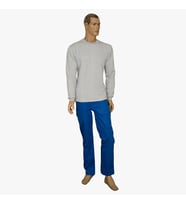 2 İplik O Yaka Switshirt Gri Melanj (Renksiz)