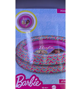 Barbie Lisanslı Şişme Çocuk Havuzu 100 cm - Yuvarlak 3 Boğumlu Bebek ve Çocuk Deniz Havuzu