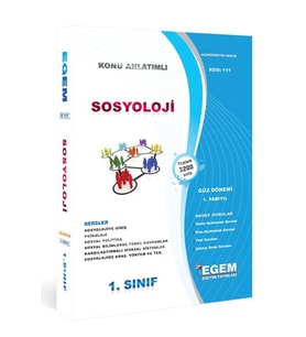 Egem Yayınları Aöf Sosyoloji 1.sınıf 1.yarıyıl Konu+soru Son Baskı!!!! (Çok Renkli)
