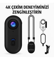 Ultra Kompakt 4K Aksiyon Kamerası – Su Geçirmez, Yüksek Çözünürlüklü Kayıt Ultra HD Mini Kamera