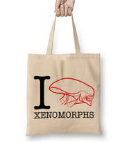 Alien I Heart Xenomorphs Bez Çanta Uzun Saplı