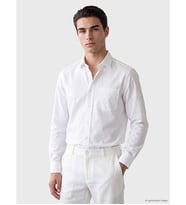 LCWAIKIKI Classic Beyaz Regular Fit Gabardin Erkek Gömlek