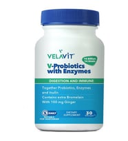 Velavit V-Probiotics Enzymes Takviye Edici Gıda 30 Kapsül