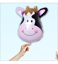 Safari Sevimli Hayvanlar Folyo Balon, 45 cm - İnek (STD)