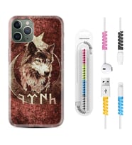 Apple iPhone 11 12 13 14 Pro Max Kılıf Kablo Koruma Spiral Silikon Göktürk 3 1412