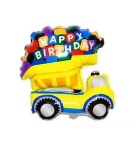 Iş Makinesi Happy Birthday Folyo Balon