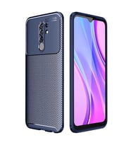 Xiaomi Redmi 9 Kılıf Esnek Soft Karbon Tasarım Legion Serisi (Lacivert)
