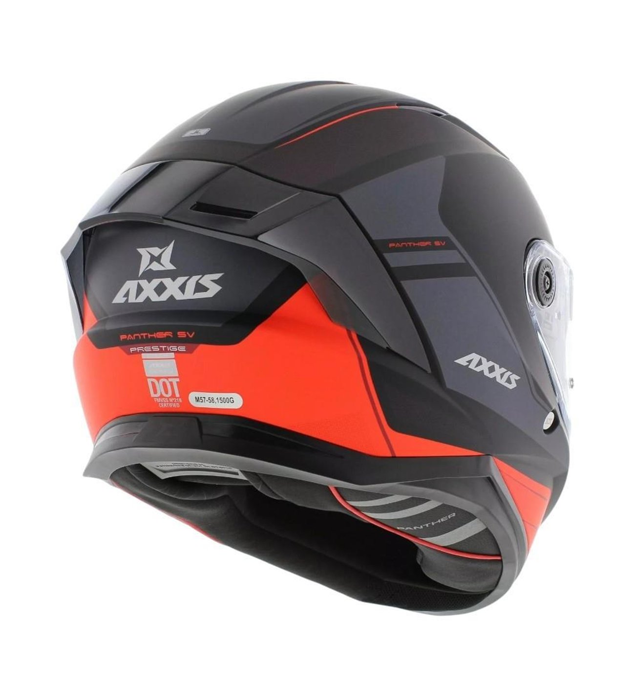 AXXIS PANTHER SV PRESTIGE B5 MATT RED KAPALI KASK