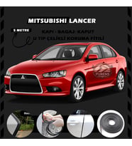 Mitsubishi Lancer Oto Araç Kapı Koruma Fitili 5metre Parlak Siyah Renk